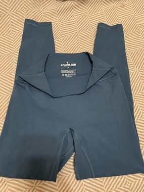 AZURFIT Women's dark blue gray Leggings comfy classic cool